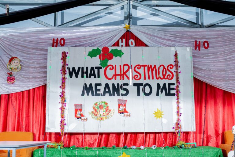 Christmas productions, our Junior Department’s “What Christmas Means to Me”